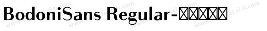 BodoniSans Regular字体转换
